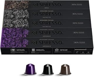 Nespresso Cápsulas de Café Intenso - 50 Cápsulas - Produto 4 mais recomendado com 4.8 estrelas