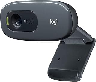 Logitech Webcam C270 HD (Preto) - Produto 8 mais recomendado com 4.3 estrelas