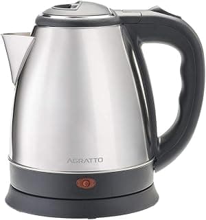 Agratto 784 - Chaleira Eletrica Inox, 220v, 1,8 Litro, Preto/inox - Produto 1 mais recomendado com 4.5 estrelas