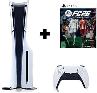 Console PS5 c/Drive Slim 1 TB c/ 1 Controle + EA FC 26 - Produto 9 mais recomendado com 3.8 estrelas
