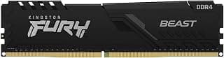 MEMÓRIA KINGSTON FURY BEAST DIMM DDR4 8GB 3200 MHZ KF432C16BB/8 1,35V 1Rx* 288 pinos Desktop Gamer - Produto 3 mais recomendado com 4.7 estrelas