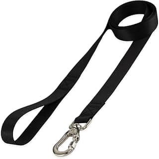 Coleira Guia 2 Metros Para Cães Cachorro Adestramento Passeio Porte Grande Médio Pequeno (Preto, M) - Produto 4 mais recomendado com 4.6 estrelas
