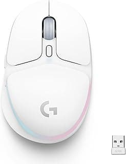 Mouse Gamer Sem Fio Logitech G705 LIGHTSPEED com RGB LIGHTSYNC, Design Compacto, 6 Botões Programáveis, Bateria Recarregável, Conexão Bluetooth, Compatível com Windows, macOS, iPadOS, iOS - Produto 5 mais recomendado com 4.8 estrelas