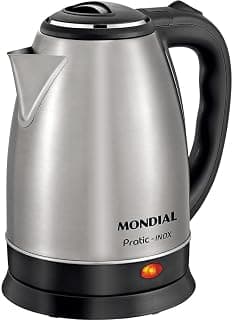 Chaleira Elétrica Pratic, Mondial, Preto/Inox, 1200W, 127V - CE-06 - Produto 3 mais recomendado com 4.5 estrelas