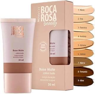 Base Matte Boca Rosa Alta Cobertura Cor 03 Francisca 30ml | Base Boca Rosa Matte Perfect Beauty - Produto 10 mais recomendado com 1 estrelas
