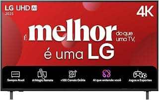 Smart TV 4K 50" LG UHD 50UA85 Processador α7 AI Ger8 4K Super Upscaling Google Cast Alexa Integrado Controle AI Smart Magic WebOS 25 - Produto 3 mais recomendado com 4.8 estrelas