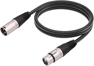 PlusCable Cabo de audio para Microfone Canon XLR macho para XLR femea CANON50 Preto, conexoes em metal, 5 metros - Produto 8 mais recomendado com 4.7 estrelas