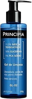 PRINCIPIA, Gel de Limpeza Facial Suave 11,5% Tensoativos + 10% Glicerina + 1% PCA Sódio GL-02 com 200ml - Produto 9 mais recomendado com 5 estrelas
