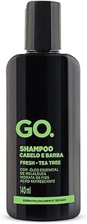 GO. Man Go Shampoo Para Barba Tea Tree 140Ml Gocqo - Produto 2 mais recomendado com 4.5 estrelas