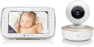 Motorola, Babá Eletrônica VM855 Connect, Visão Noturna, Wi-Fi, Tela Extra Grande, Branca - Produto 8 mais recomendado com 3.8 estrelas