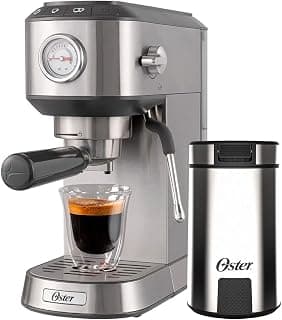 Kit Cafeteira Espresso Compacta e Moedor de Café Oster - 220V - Produto 5 mais recomendado com 4.9 estrelas