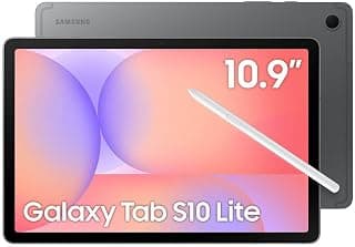 Samsung Tablet Galaxy Tab S10 Lite 5G, 256GB, 8GB RAM, Tela 10.9", S Pen e Capa Smartbook Cover Inclusas - Produto 8 mais recomendado com 5 estrelas