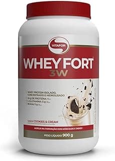 Vitafor - Whey Fort 3W - 900g - Cookies n' Cream - Produto 10 mais recomendado com 4.6 estrelas