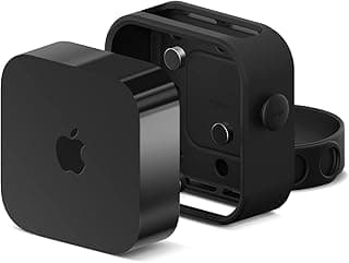 elago Suporte para Apple TV 4K 3ª geração - 3 opções de montagem (ímã, pendurar, parafuso), compatível com Apple TV 4K 2022 3ª geração/tamanho, evita superaquecimento - Produto 6 mais recomendado com 4.7 estrelas