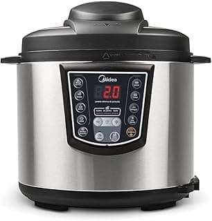 Midea Panela de Pressão Elétrica 6L Digital, Inox/Preto, 110v, - Produto 3 mais recomendado com 4.8 estrelas