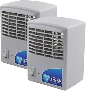 Purificador, Ozonizador e Ionizador de Ar 1,5w 80m² Iza Air - Kit 2 unidades - Produto 6 mais recomendado com 4.4 estrelas