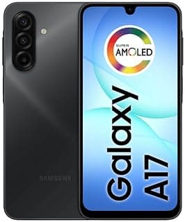 Celular Samsung Galaxy A17, 256GB, 8GB, 50MP Tela 6.7", IP54 - Preto - Produto 5 mais recomendado com 4.8 estrelas