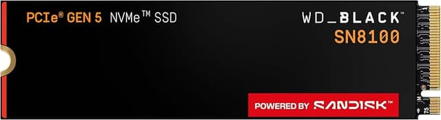 WD_BLACK 4TB SN8100 NVMe SSD Internal Solid State Drive - Gen 5 PCIe 5.0x4, M.2 2280, Seq. Read Speeds Up to 14,900 MB/s, Best for AI Applications, Gaming, and Video Editing - WDS400T1X0M - Produto em review com 4.8 estrelas e 420 avaliações