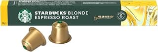 Café em Cápsula Starbucks® Blonde Espresso Roast by Nespresso® - 10 cápsulas - Produto 6 mais recomendado com 4.7 estrelas