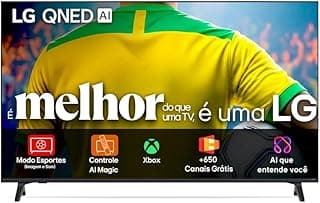 Smart TV 4K 50" LG QNED73 Portal de Games Processador AI α7 Gen8 4K Super Upscaling Google Cast Integrado Controle AI Magic WebOS 25 Modo Esportes Alerta de Esportes - Produto 3 mais recomendado com 4.6 estrelas