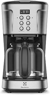 Cafeteira Elétrica Electrolux inox filtro permanente removivel capacidade 1,5L 38 xicaras função timer painel digital desligamento automatico ECM30 220v, cor aço escovado - Produto 3 mais recomendado com 4.8 estrelas