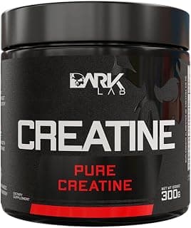 Creatina Pura Dark Lab 300g, Monohidratada 100% de Pureza, Sem Glúten, Sem Sabor - Produto 7 mais recomendado com 4.7 estrelas