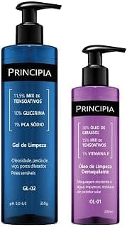 Principia Kit Limpeza Profunda Todos os tipos de pele Gel de limpeza GL-02 + Oleo de Limpeza OL-01 - Produto 8 mais recomendado com 4.8 estrelas