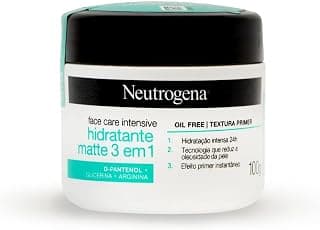 Neutrogena Hidratante Facial Matte 3 em 1 Face Care Intensive, 100g - Produto 7 mais recomendado com 4.7 estrelas