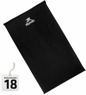 Colchonete de Exercícios em Espuma Densidade 18 Muvin Basics - Tamanho 95cm x 55cm x 3cm - Impermeável - Costura Reforçada - Fitness Funcional - Treino em Casa - Ginástica - Produto 3 mais recomendado com 4.6 estrelas