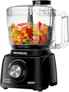 Mini Processador Turbo Pratic, Mondial, Preto, 300W, 110V - MP-16-B - Produto 6 mais recomendado com 4.3 estrelas
