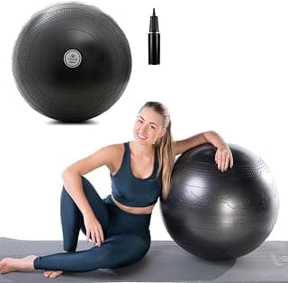 Bola de Pilates Suíça 65cm Para Exercícios Fortalecimento Muscular Tecnologia Anti Estouro EssenceFit - Produto 7 mais recomendado com 0 estrelas