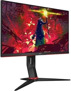 AOC, 24G2/BK, Monitor Gamer Hero 24" 144Hz IPS 1ms AMD FreeSync 24G2, COR PRETA/VERMELHA - Produto 1 mais recomendado com 4.8 estrelas