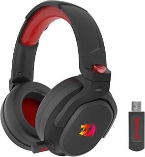 Headset Gamer Redragon Nomen Pro Preto RGB Fixo 7.1 Surround Virtual USB Tipo-C Microfone Retrátil H838-PRO - Produto 10 mais recomendado com 1 estrelas