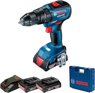 Bosch Parafusadeira Furadeira Impacto GSB 18V-50 18V Brushless com 2 baterias, 1 carregador e maleta - Produto 4 mais recomendado com 4.8 estrelas