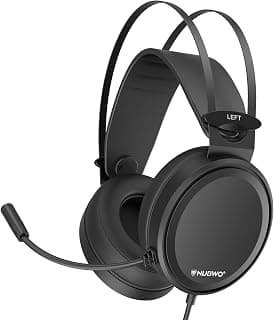 NUBWO N7 - Fones de Ouvido Estéreo com Microfone, Cancelamento de Ruído, 53mm, Preto, Com Fio, PS4, Xbox One, PC, MAC, Switch - Produto 6 mais recomendado com 4.2 estrelas