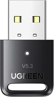 UGREEN Adaptador Bluetooth USB para PC, dongle Bluetooth 5.3 para laptop, mouse, teclado, impressoras, fones de ouvido, alto-falantes, controladores PS5/Xbox/Switch Pro, adaptador Bluetooth sem driver - Produto em review com 4.5 estrelas e 3.600 avaliações