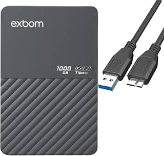 HD Externo Portátil 1TB Slimvault USB 3.0, Resistente a Choques, Compatível com PC/Mac/Notebook/Xbox/PS4, Backup Rápido de Arquivos - Produto 8 mais recomendado com 5 estrelas