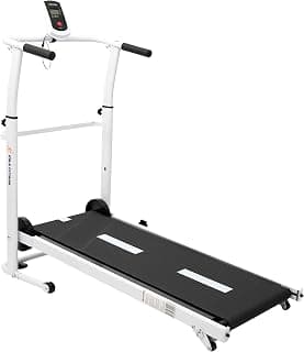 Esteira Para Caminhadas Mecânica para Exercícios, Treinos Mile Fitness, Dobrável, 3 Inclinações Ajustáveis, na Cor Preta. - Produto 10 mais recomendado com 3.3 estrelas