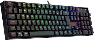 Teclado Gamer Redragon Mec Mitra Brown K551Rgb-1 - Produto 8 mais recomendado com 4.7 estrelas
