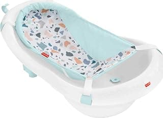 Fisher Price Banheira Deluxe 4 em 1, Banho para bebê, Estágio de desenvolvimento - Produto 2 mais recomendado com 4.7 estrelas