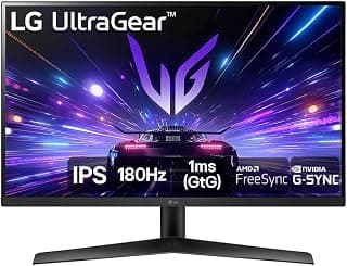 Monitor Gamer LG UltraGear 27” 27GS60F-B IPS Full HD 180Hz 1ms (GtG) NVIDIA® G-SYNC® AMD FreeSync™ HDR10 sRGB 99% HDMI DisplayPort - Produto 1 mais recomendado com 4.8 estrelas