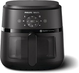 Fritadeira Airfryer Digital Série 2000 XL, Philips Walita, 6,2 litros, Tecnologia RapidAir, Preta, 2 anos de garantia, 220v, 1700W - NA230/09 - Produto 3 mais recomendado com 4.8 estrelas