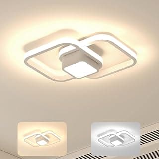Luminária de Teto LED, 3 Cores Reguláveis, Controle de Intensidade, para Sala e Quarto (Branco) - Produto 8 mais recomendado com 0 estrelas