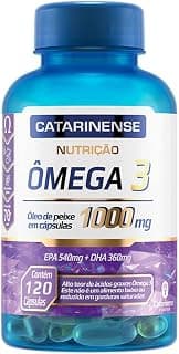 Catarinense - Ômega 3 1000mg, Azul Translúcido, 120 caps - Produto 10 mais recomendado com 4.7 estrelas