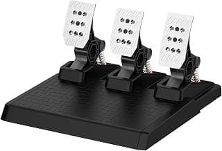 NBCP Racing Pedals,PC Gaming Steering Wheel Pedal Set | Swappable Springs,Adjustable, Durable,Compatible with PC Win11/Win10/Win7 - Produto 6 mais recomendado com 3.9 estrelas