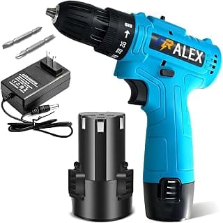 Furadeira Parafusadeira 12V 2AH com Bateria de Íon de Lítio, Torque 35Nm, Mandril 10mm Sem Chave, Inclui 1 Bateria, Carregador e 2 Ponteiras ou Bits – Kit Completo para DIY e Profissionais - Produto 10 mais recomendado com 0 estrelas
