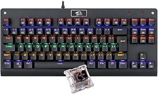 Teclado Mecânico Redragon Dark Avenger Preto Iluminação Rainbow Switch Marrom K568R - Produto 7 mais recomendado com 4.7 estrelas