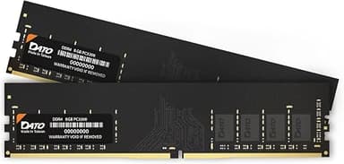 DATO 16GB (8GBx2) RAM, DDR4 3200MHz PC4-25600 CL22 1.2V 288-Pin Non-ECC unbuffered dimm, Desktop Memory Module - Produto 9 mais recomendado com 4.5 estrelas