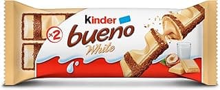 Chocolate Kinder Bueno White 39Gr - Ferrero Rocher - Produto 7 mais recomendado com 4.6 estrelas