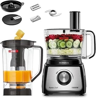 Multiprocessador Turbo Chef 7 em 1, Mondial, Preto, 1000W, 110V - MPN-01-BE - Produto 6 mais recomendado com 4.4 estrelas